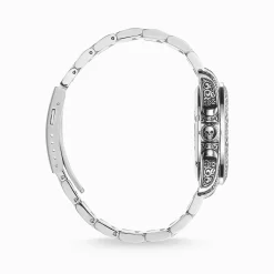 Shop Herrenuhr Rebel at Heart Totenkopf silber schwarz Herren Uhren|Uhren